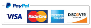 Pay with PayPal. Paypal accepts Visa, Mastercard, Emerican Express and Discover